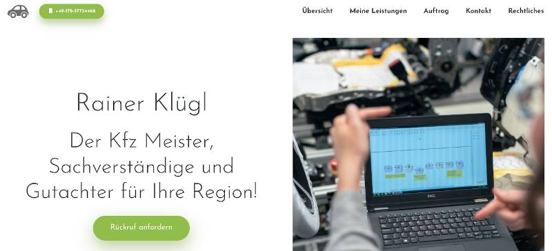 Website Kfzgutachter Online